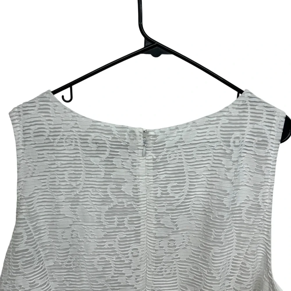 Lane‎ Bryant White Lace Dress Womens Plus Size 22-24 Sleeveless A Line - Picture 4 of 8